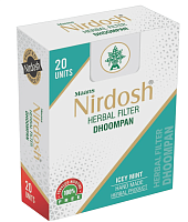Ингалятор аюрведический с фильтром Ледяная Мята (Nirdosh Herbal Filter Icey Mint) 20 шт